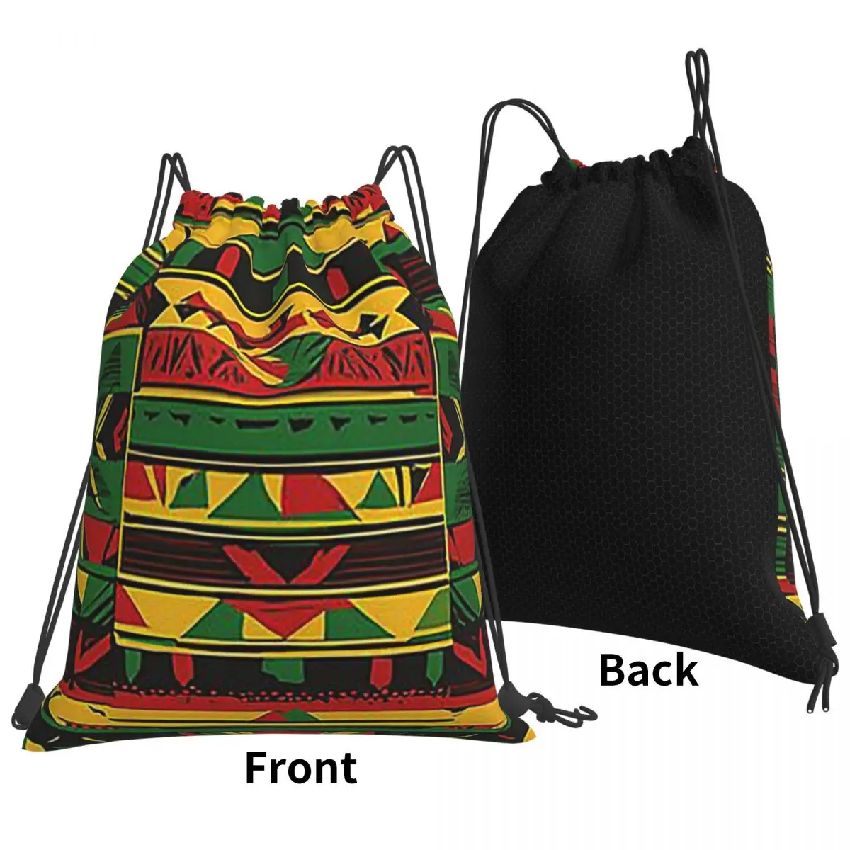Modern Rasta Patterns For Apparel Backpacks Fashion Drawstring Bags Sundries Bag Book Bags for Man Woman School