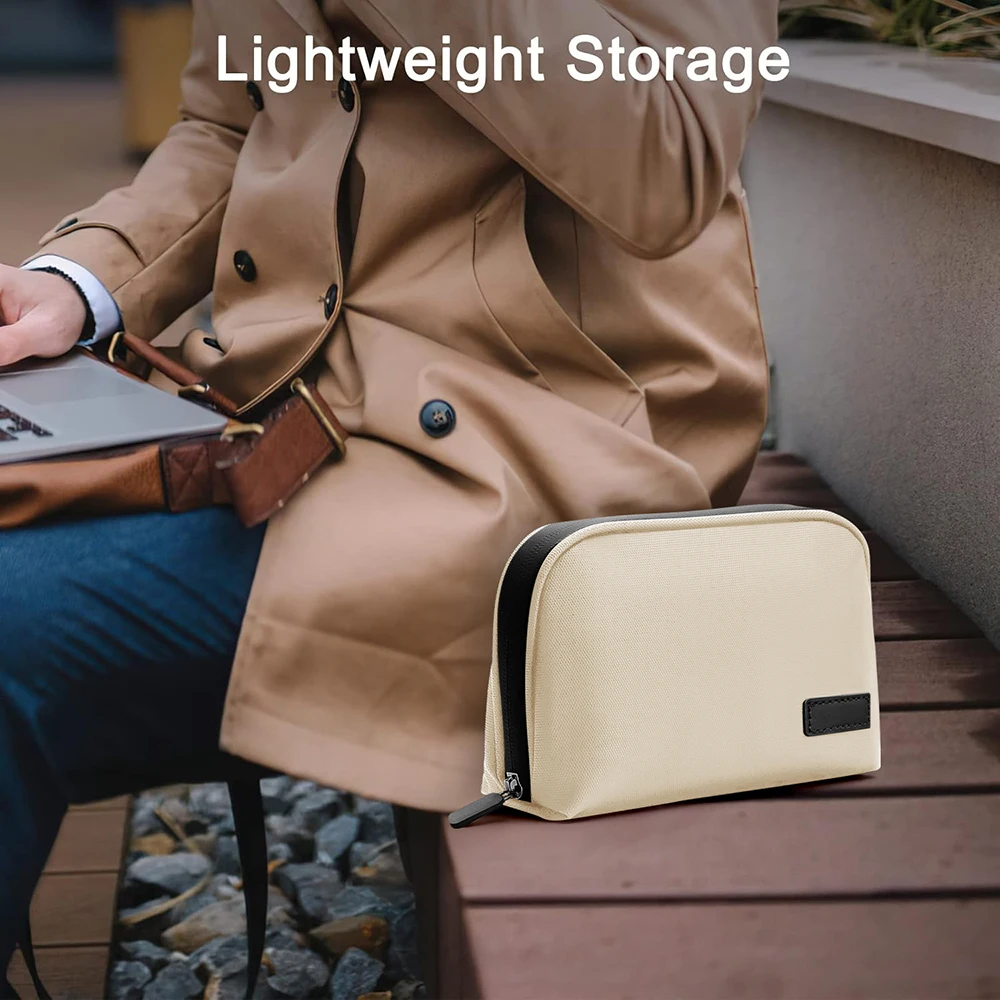 Borsa portaoggetti per cavi Organizzatore elettronico digitale impermeabile Borsa portaoggetti portatile per caricabatterie per linea dati USB Borsa per trucco da viaggio