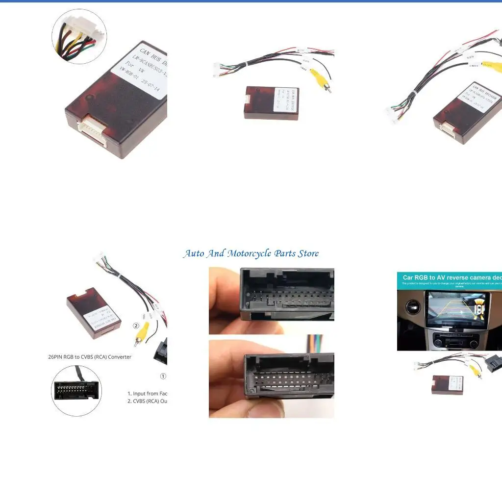 P9FD Plug Play Automotive Video Converter устраняет задачу обратно обращенные изображения для RCD510 RNS510 RNS315 Стерео