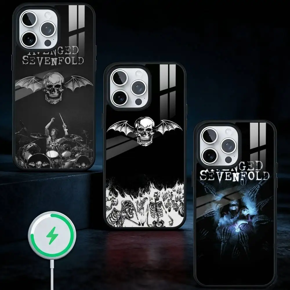 

Band A-Avenged S-Sevenfold Hot Phone Case For iPhone17,16,15,14,13 Plus,Pro Max Magnetic For Magsafe Wireless Charging