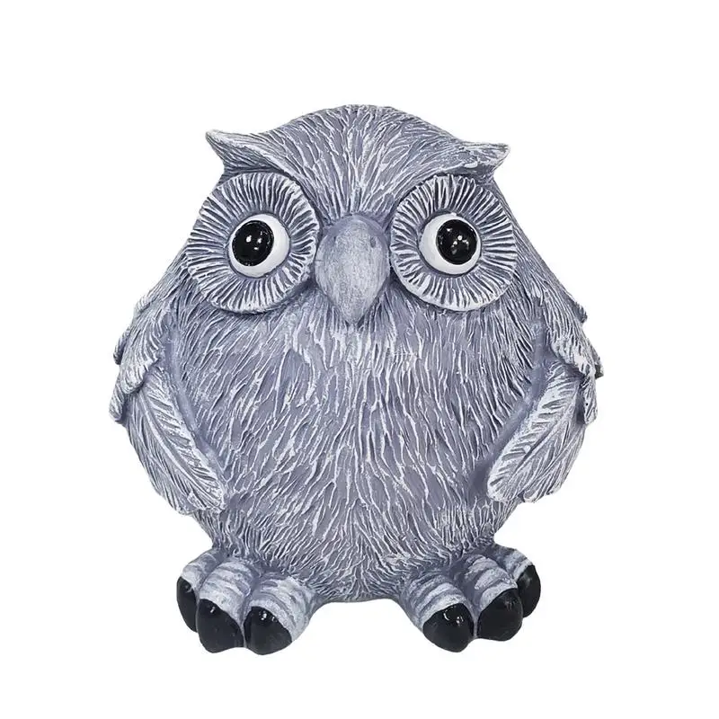 

Owl Figurines Outdoor Owl Statue Animal Figurine Miniature Statue Desk Decor Owl Decor Collectible Figurines Resin Garden Art