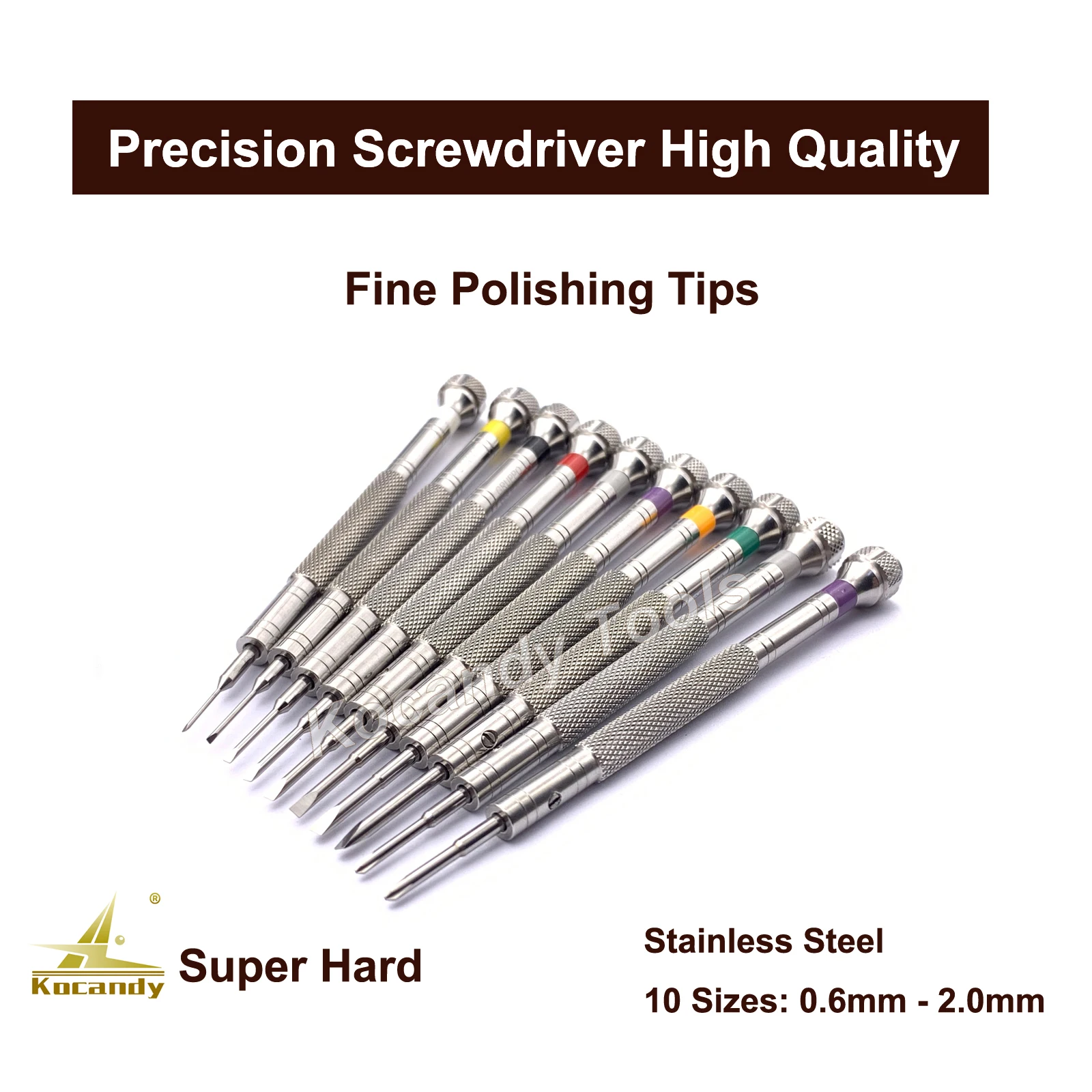 316 Stainless Steel  Precision Screwdriver 10 In 1 Set Watch Repair Tools Kit for Watchmakers Super Quality