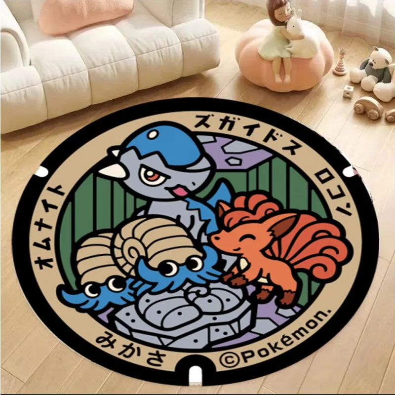 

Eevee круглый ковер с принтом, милый диван для гостиной, спальни, чайный столик, кабинет, стул, напольный коврик, декор, коврики, детский подарочный ковер