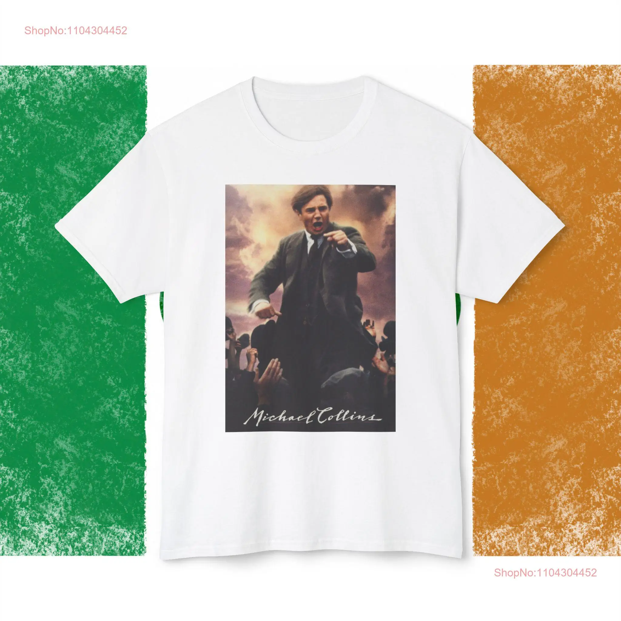 Liam Neeson in Michael Collins Movie 1996 HD Cotton T shirt long or short sleeves