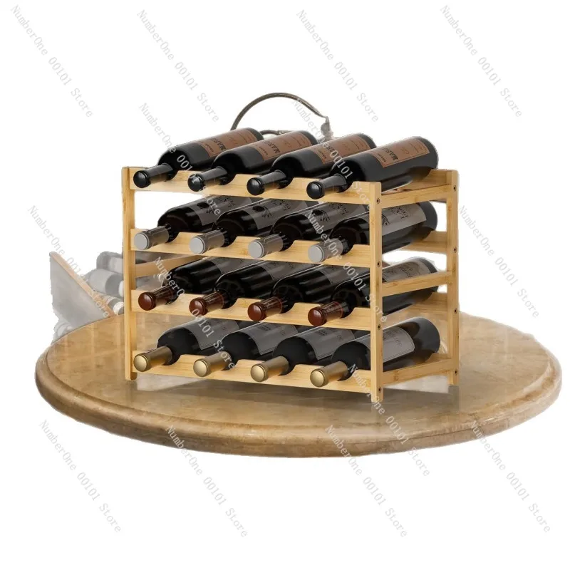 Multi-Layer Wine Rack Desktop Display, Stylish Wine Bottle Holder, Elegant Living Room Wine Storage Rack Display Organization