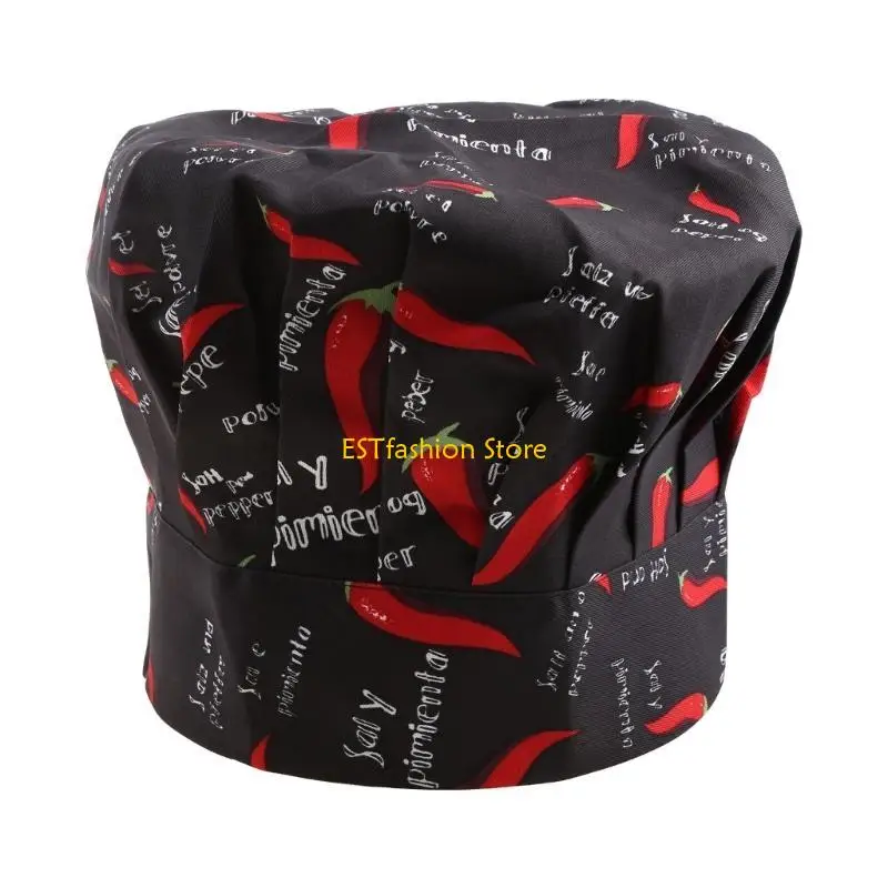 Y5GC NOUVEAU COOIL MEN ALIGABLE ALIGNABLE Cuisine Baker Chef Elastic Hat Catering
