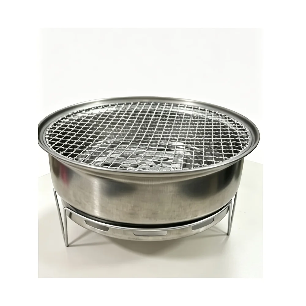Portable Charcoal Grill & Camping Stove, Outdoor BBQ Fire Pit, Tea Boiler, Home & Travel Carbon Burner