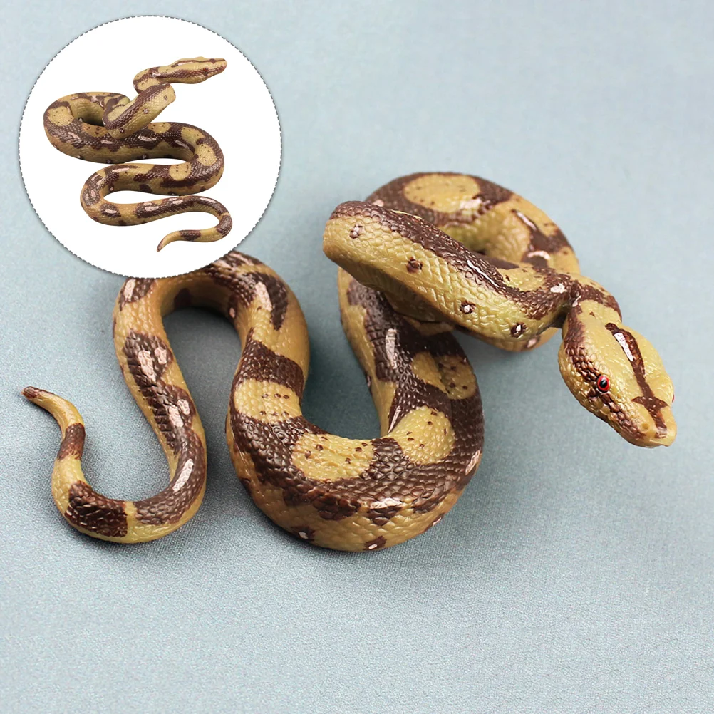 

Simulated Boa Snake Toy Realistic Figure Fake Model Decorate Educational Simulation Faux Kids Pvc Statue