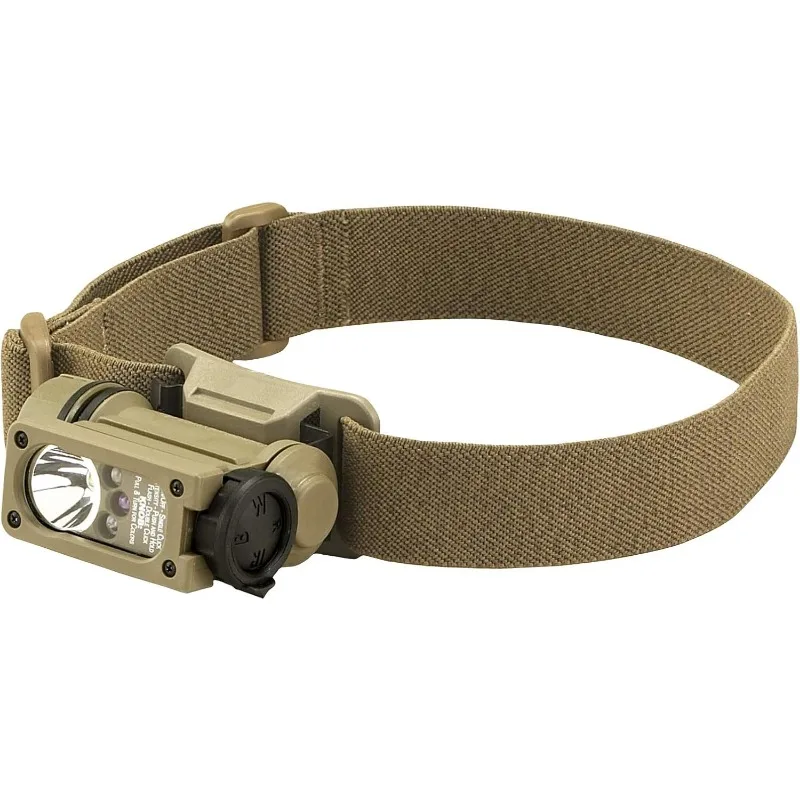 Streamlight 14514 Sidewinder 47 lúmenes Compact II modelo militar linterna con cabeza angular, diadema y kit de montaje para casco