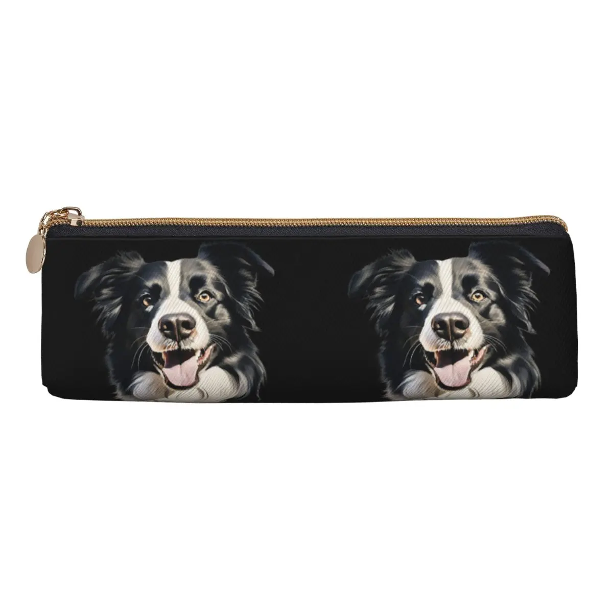 

Border Collie Pencil Cases Pen Holder Storage Stationery Supplies Big Capacity Pen Box Pencil Bag for Studen School