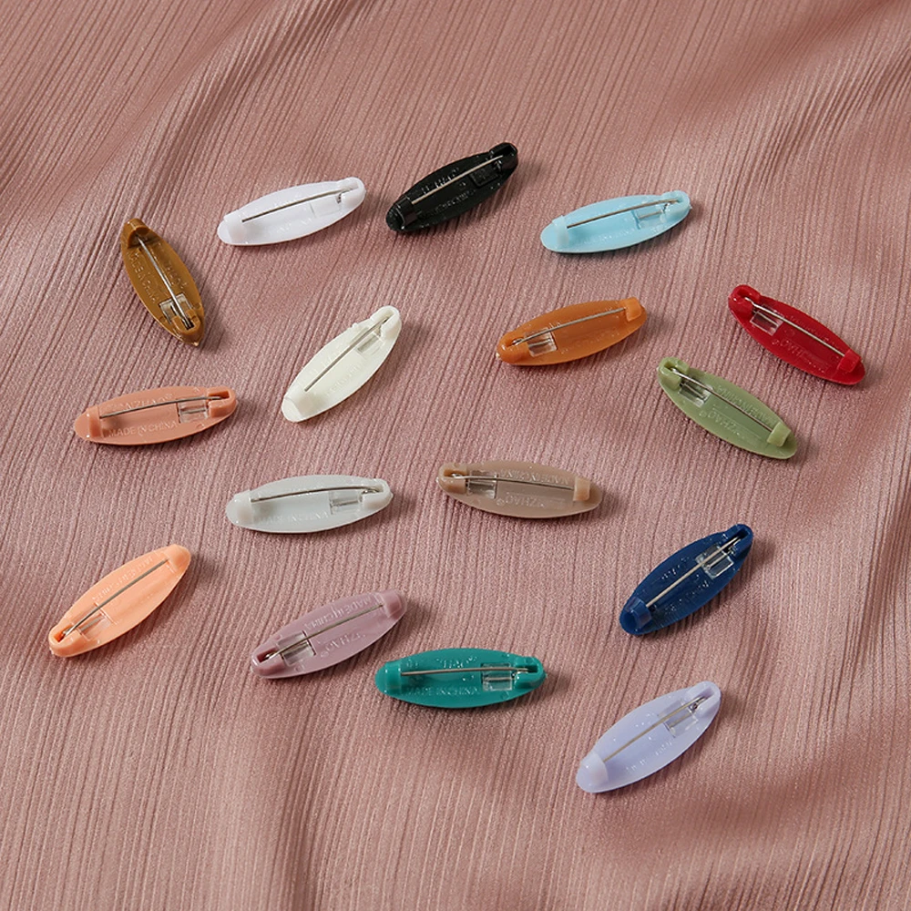 Vintage Plastic Pins Clips Hijab 8pcs/ Pack Muslim Scarf Safety Brooch Shawls Fashion Turban Headscarf Accessories