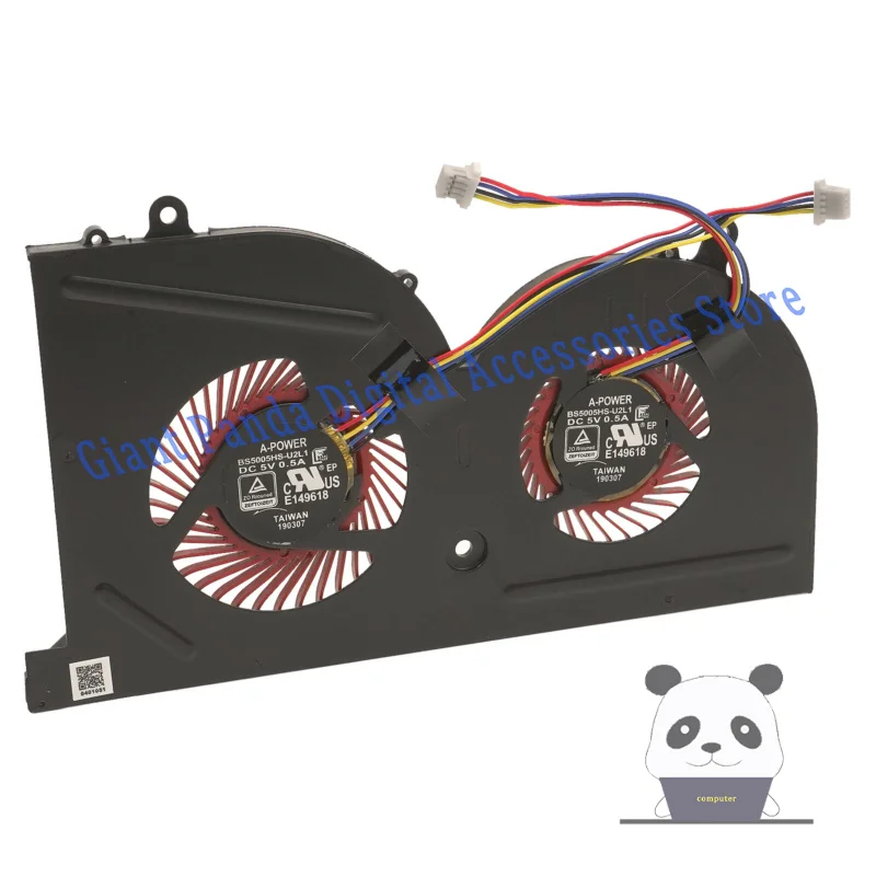 Laptop GPU Cooling Fan For MSI GS63 GS63VR GS73 GS73VR GS62 MS-17B1