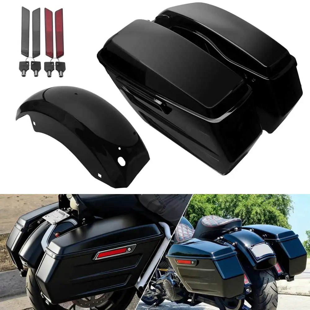 

Комплект из 2-х коротких задних крыльев и кофров для мотоциклов Harley Touring Road King Special FLHRXS 2021-2025