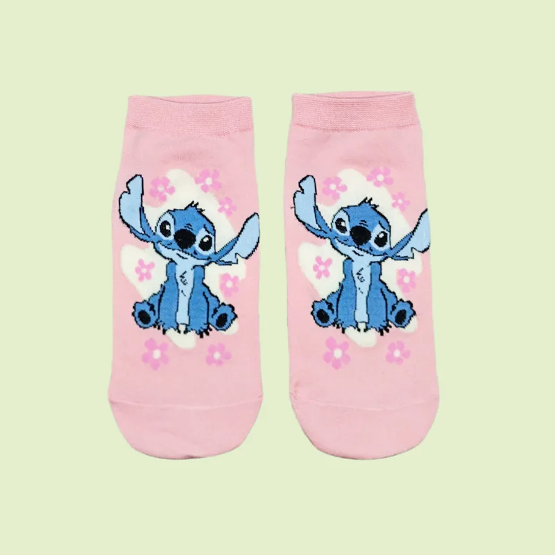 خمسة Paifor Stiddy لطيف غرزة الفتيات الصيف الكرتون أنيمي التطريز نمط تنفس لينة رائحة مقاومة مكافحة بيلينغ الجوارب #4