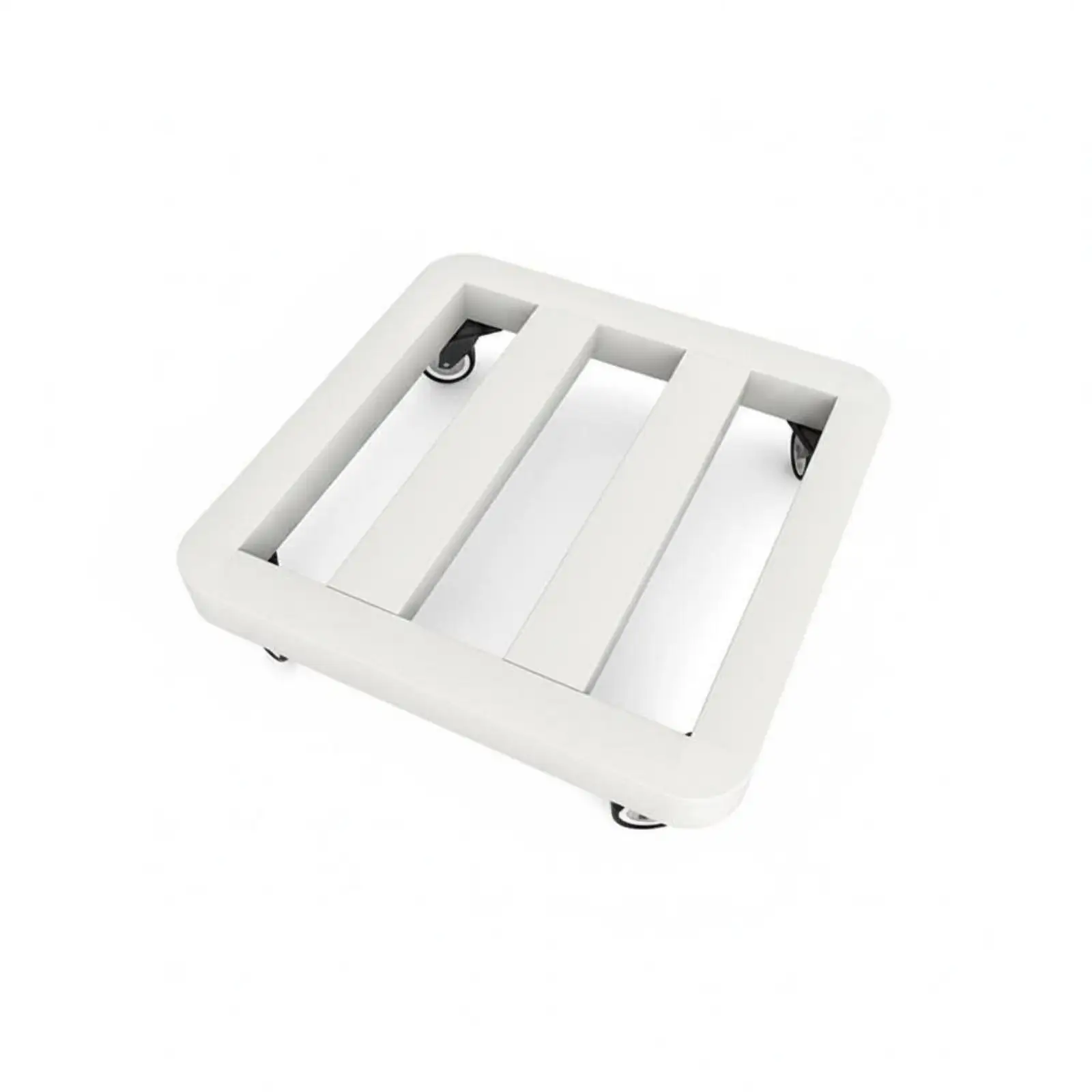 Container Base Tray Metal Plant Stand Heavy Duty Roller with Swivel Wheels for Moving Flower Pots Indoors