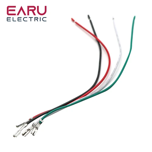 Imagen 2 del producto Conector de enchufe de Cable de alimentación de 16mm, 19mm, 22mm y 25mm para interruptor de botón de Metal, cableado de 2-6 cables, botón de luz de lámpara estable de 15cm