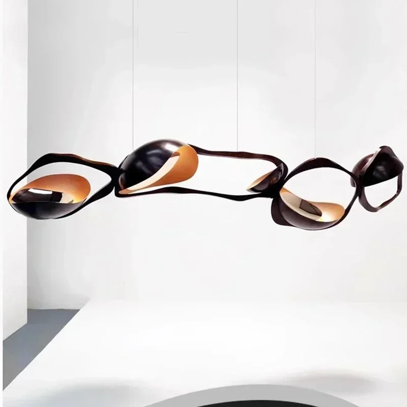 Nordic Designer Ceiling Chandelier for Coffee Table Restaurant Office Bar Pendant Lights Minimalist Decor Hanging Luster Fixture