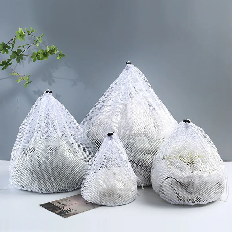 Mesh Laundry Bag with Drawstring Machine Washable Travel Wash Bag for Delicate Clothing Underwear Hosiery And Blouses
