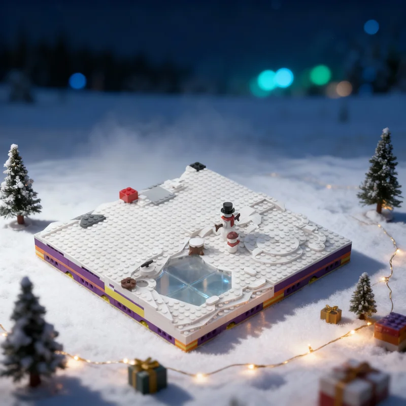 

382pcs MOC MILS Base Modular Streetscape Holiday Seasonal Christmas Model Building Blocks Architecture Christmas Gifts Toys Idea