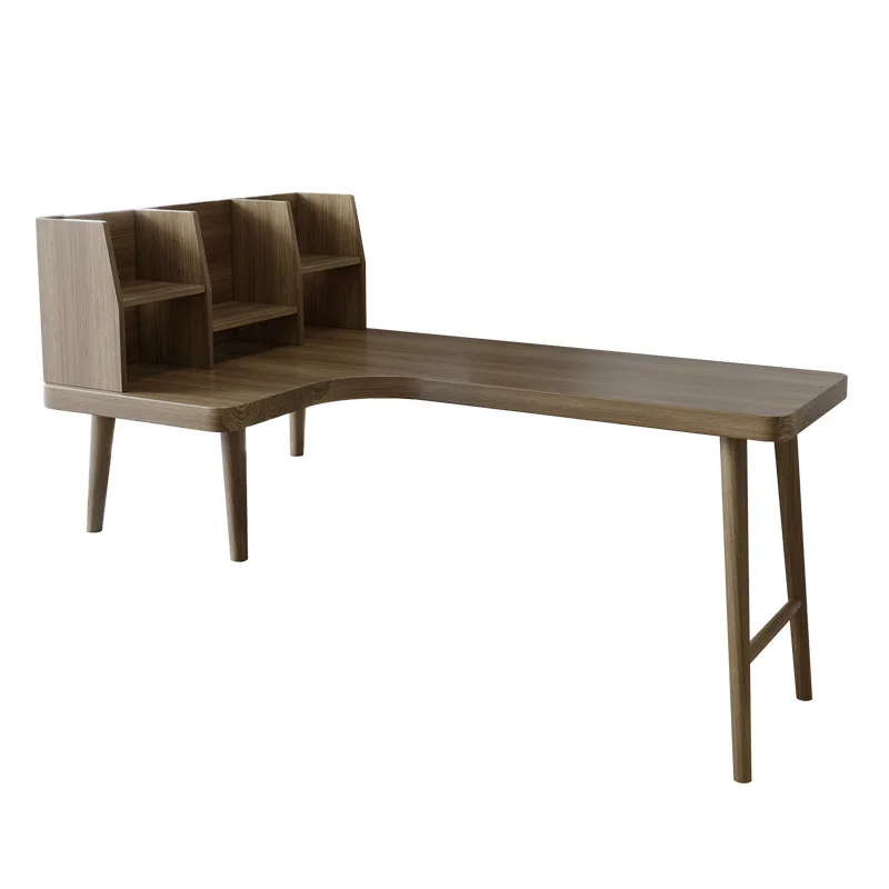 High and low table long and short legs table solid wood by window sill desk corner balcony table