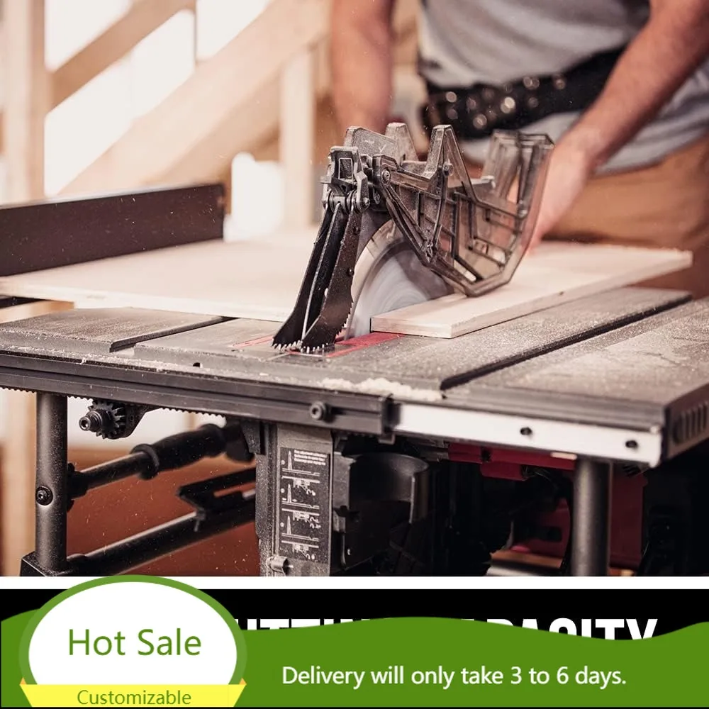 10 Inch Portable Table Saw with Folding Stand, 15 Amp Motor, 4x4 Cutting Capacity, Dust Port for Jobsite Use