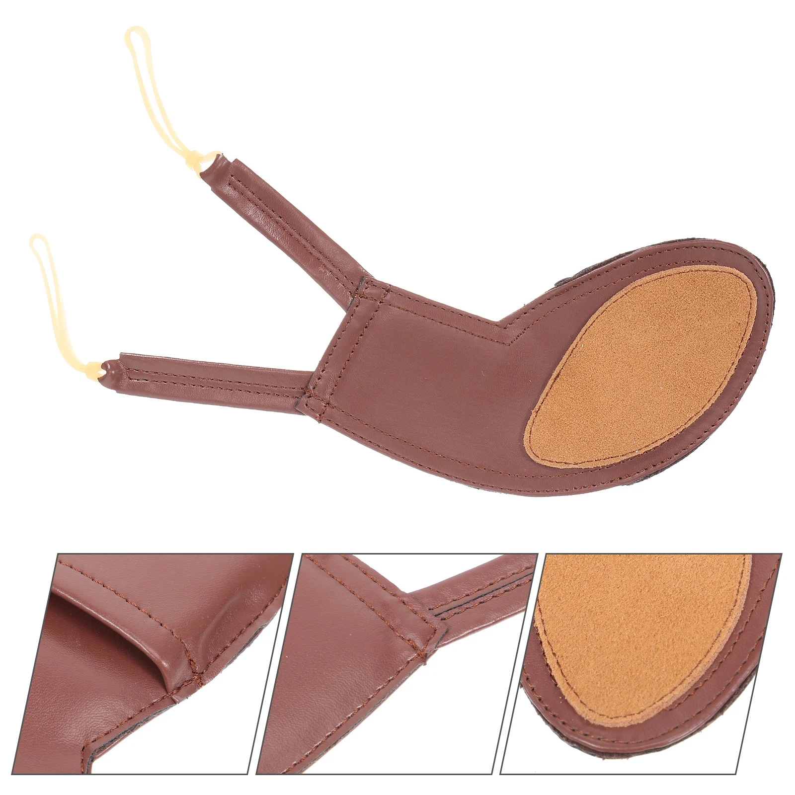 

Sheepskin Shoulder Pad Violin Accessories Cheek Supplies Friendly Chin Rest Brown Chinrest