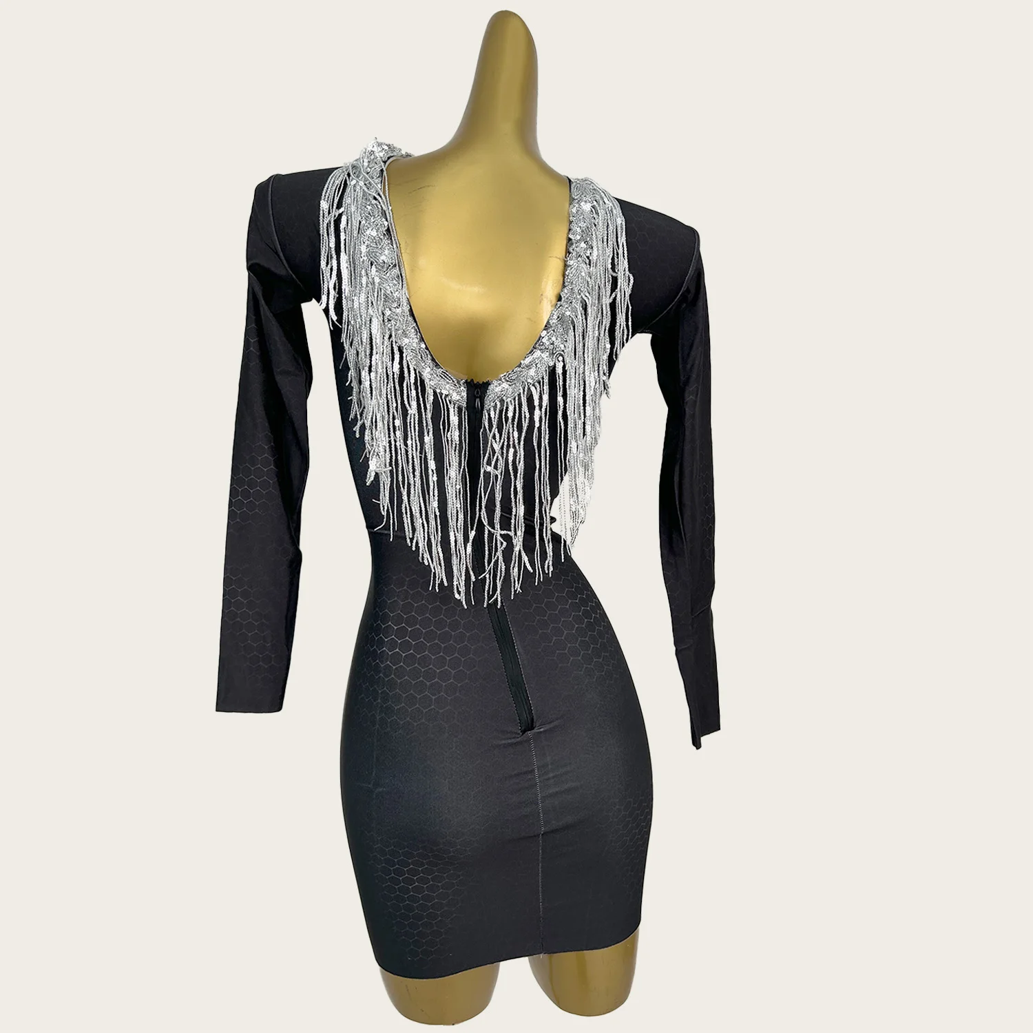 

Sparkly Rhinestone Cocktail Dress Birthday Party Dress Night Club Eve Party Outfit Spandex Tight Fitting Short Dresses Leizhui