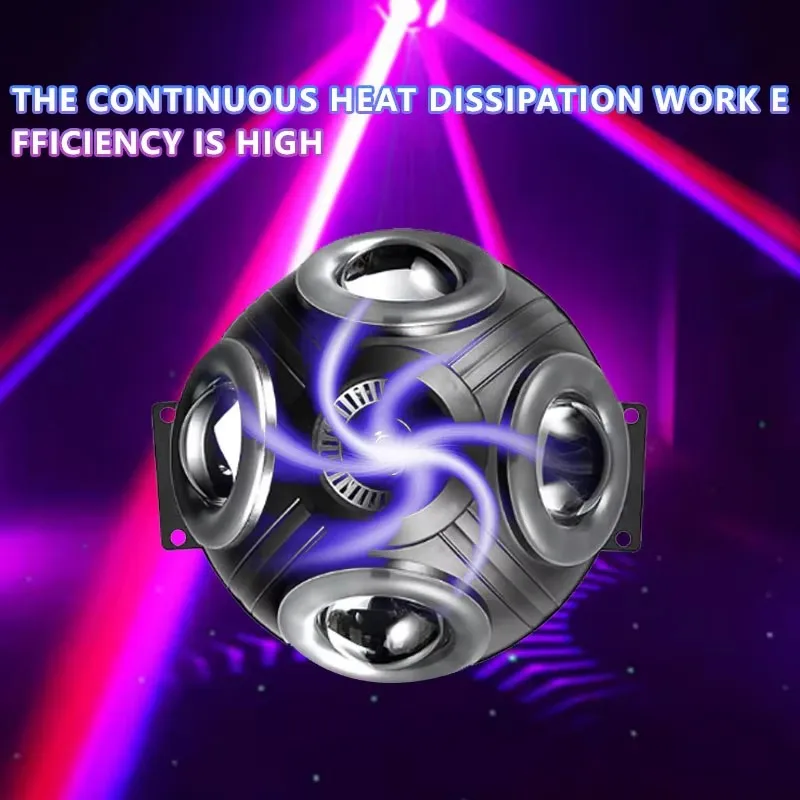 DJ Party Lighting Equipment 4 Eyes Beam Moving Head Light With Light Strip Effects #5