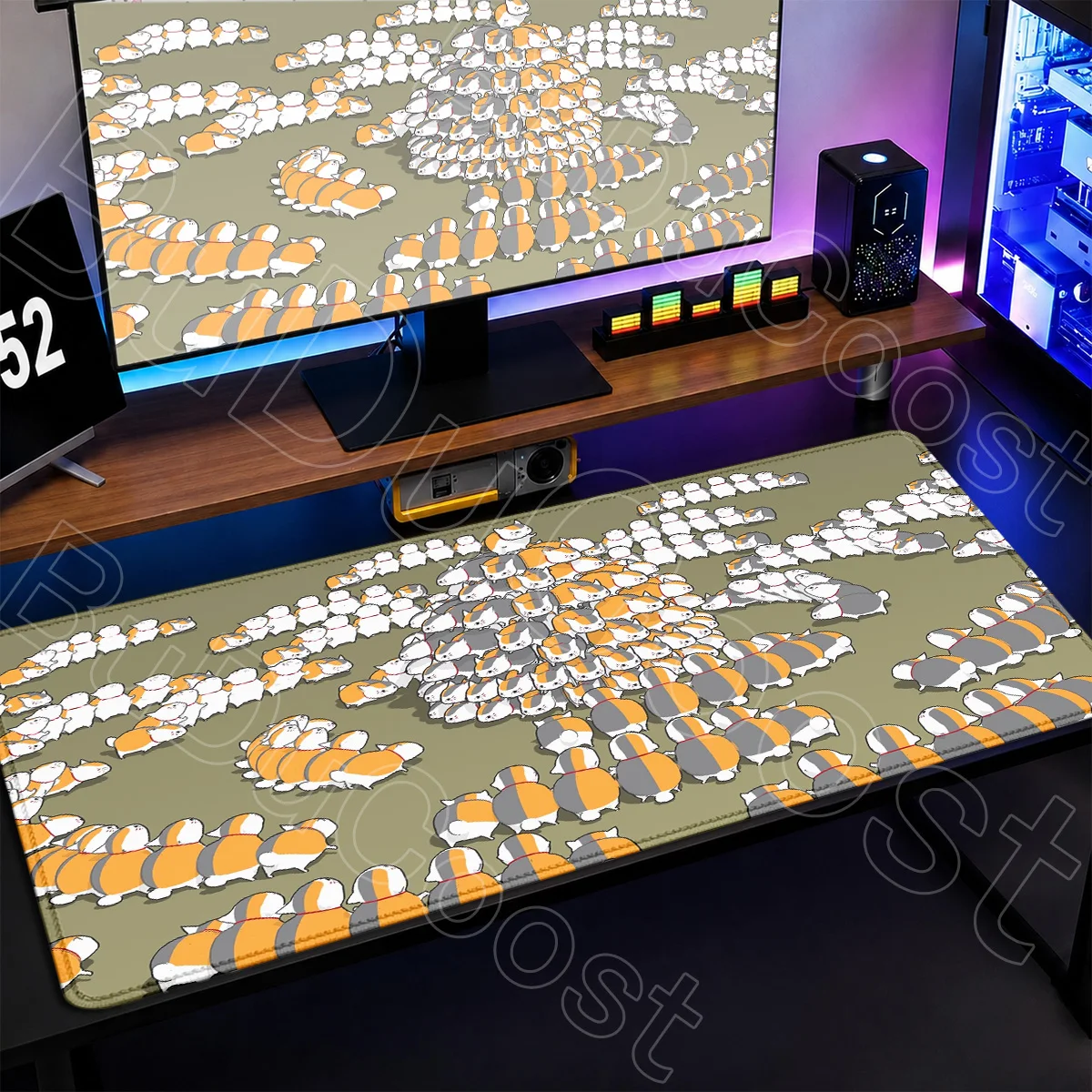 Natsume Book of Friends Mauspad mit rutschfester Gummiunterseite, PC-Gaming-Zubehör, großes, waschbares Desktop-Tastaturpad von Takashi Natsume – Detail 10
