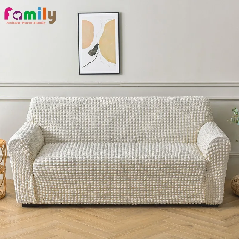 Thick Elastic Sofa Cover, Slipcover for 4, 3, 2, 1 Seater, Stretch Polar Fleece Armchair Cover, L Shape Corner Sofa