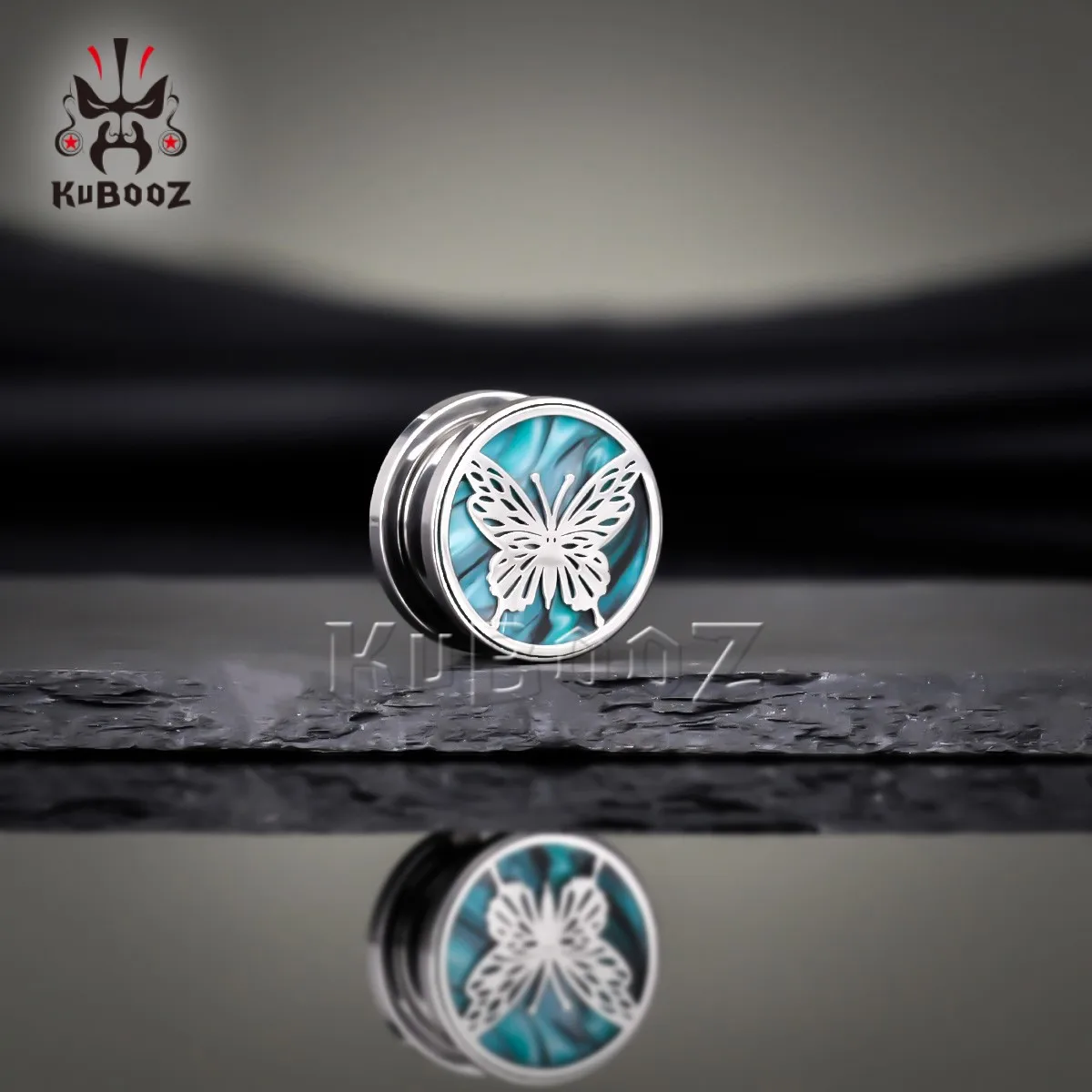 Wholesale Ear Gauges Plugs Butterfly Expander Stretcher Piercing Body Jewelry Stainless Steel Earrings 28PCS