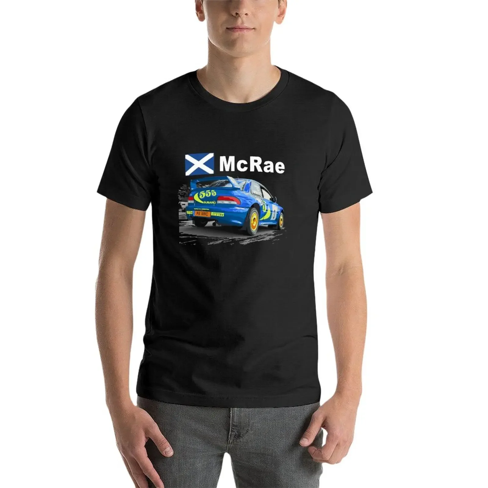 JDM Colin Mcrae World Rally Champion WRC GC8 22b Car 555 T-Shirt plain cute clothes heavyweights T-shirts for men cotton