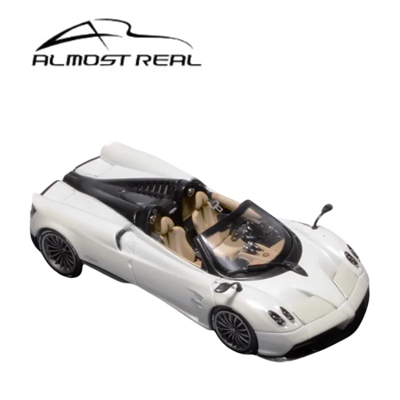 

1/43 Pagani Huayra Convertible supercar white alloy model, children's collection of decorative toys, holiday gifts for children.