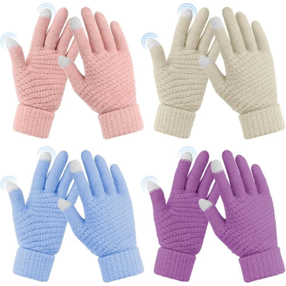 Dames winterhandschoenen touchscreen koud weer, verjaardagscadeaus voor volwassen vrouwen haar moeder vrouw