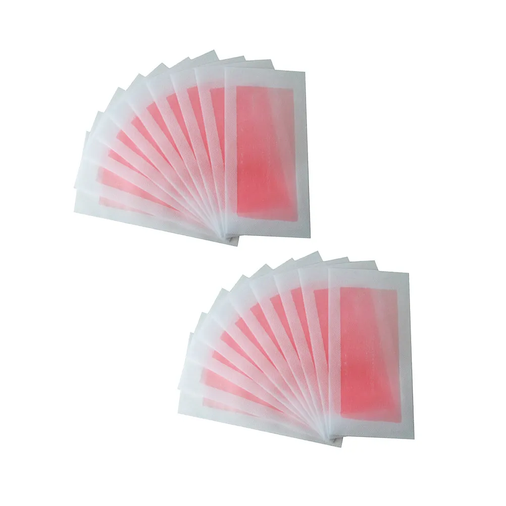 20Pcs Depilatory Wax Paper Strips Hair Removal for Legs Underarm Face Skin Safe Gentle Use Facial Hair Wax Strip