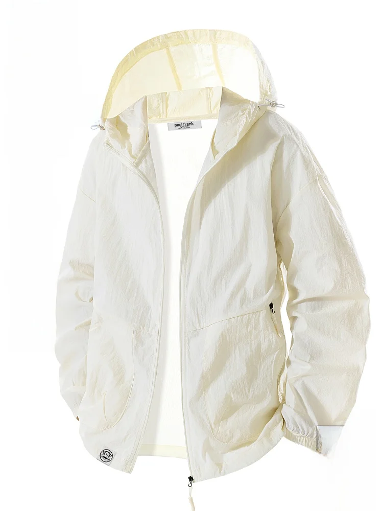 

PaulFrank Summer UPF50 Men's Lightweight Breathable Outdoor Hiking Faion Sun Protection Clothing Loose Fit Long Sve Zipper