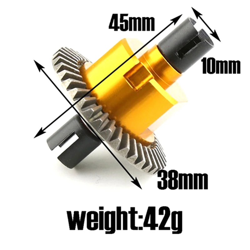 Diferencial totalmente metálico 02024 para HSP 94106 94107 94108 94111 94122 94123 94166 94177 94188 1/10 piezas de coche RC