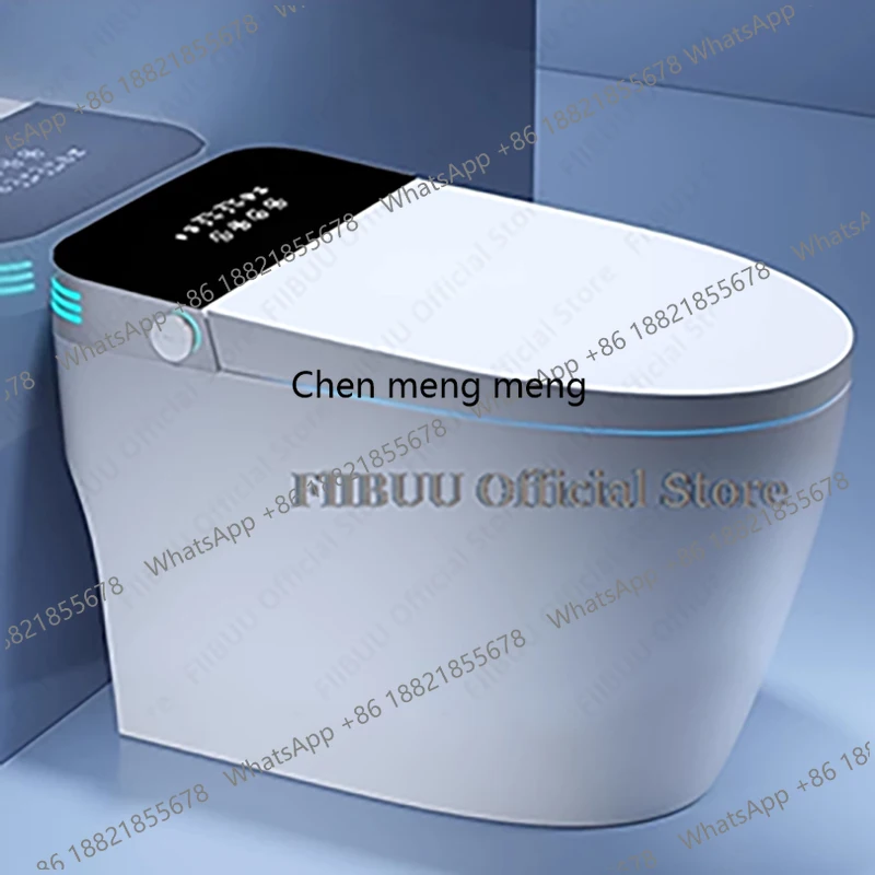 Luxury Smart Toilet Built In Water Tank Toilet Heated Seat Elongated Toilet Blackout Food flush Night Light Built-in Bidet Seat