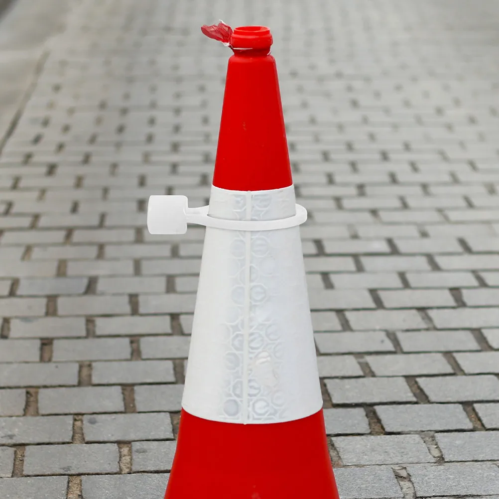12Pcs Safety Cone Connector Adjustable Traffic Cone Linker for Parking Barrier Construction Warning Poles Road Traffic Control