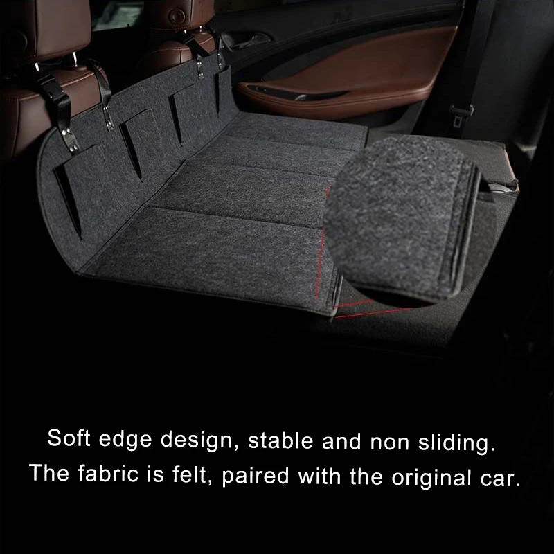 Car Bed For Tesla Model Y/3 Folding Camping Bed Mattress Car Rear Seat Gap Mattress Travel Sleeping Bed Accessories For All Cars