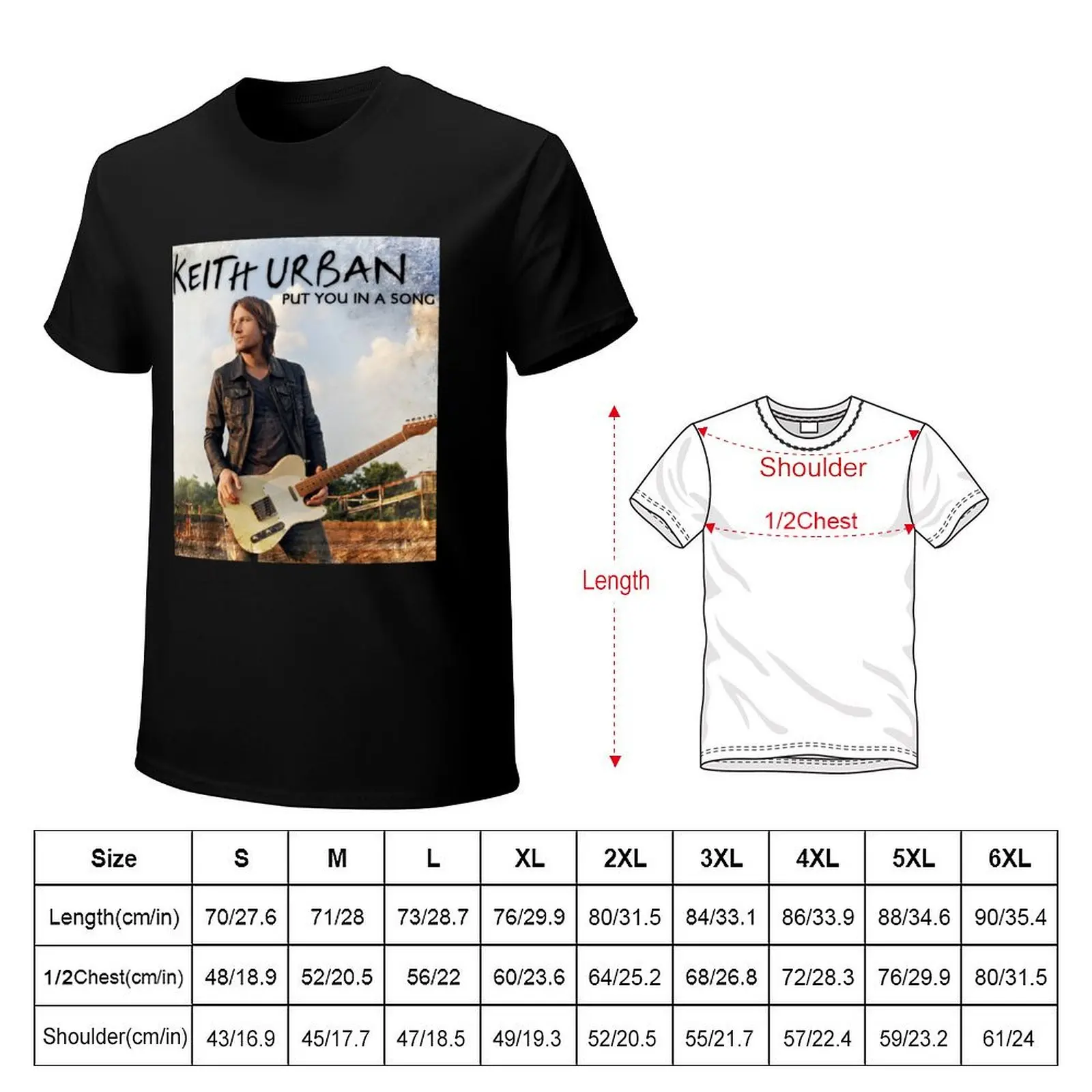 keith urban tour date lovh4 T-Shirt Holiday Vacation Tee Shirt