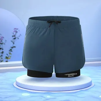 5/1Men's Aloe Pants Athletic Shorts Two-Layer Swim Trunks: Stylish, Quick-Drying & Comfortably Fit for Beach, Pool & Hot Spring! 4 5/1Men's Aloe Pants Athletic Shorts Two-Layer Swim Trunks: Stylish, Quick-Drying & Comfortably Fit for Beach, Pool & Hot Spring! 4