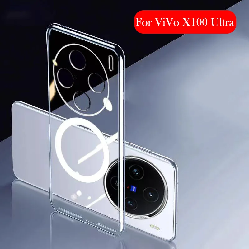 Magnetic Case For VIVO X100 Ultra Pro Wireless Charging Back Cover Case for Vivo X100S PRO X100 Ultra