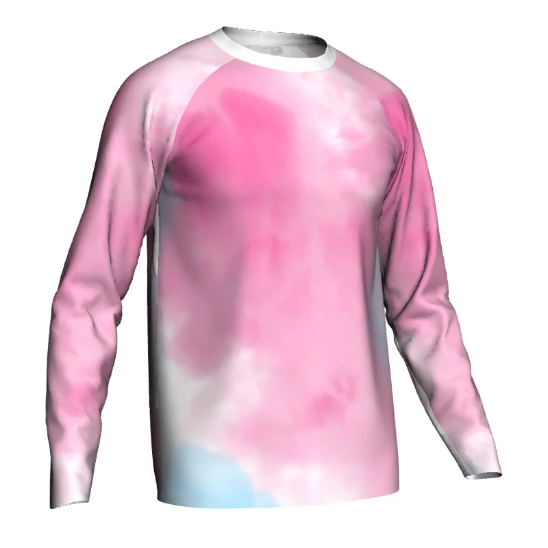 

Pink Cycling Long Sleeve Japan MX Motocross Jersey T-Shirt Bicycle Shirt MTB Bike Downhill Wear Quality Ride Mountain Blue Top