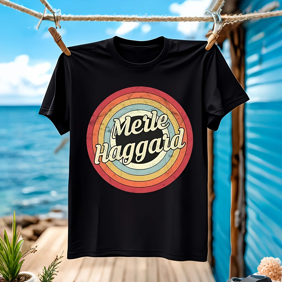 

Мужская футболка Merle Haggard That's the Way Love Goes, 100% хлопок, повседневная, дышащая, удобная, повседневная, повседневная, широкий размер, ассортимент