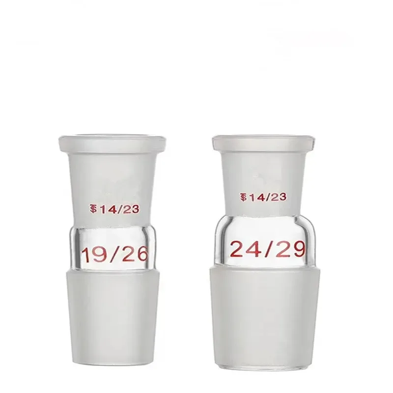 14/23 19/26 24/29 29/32 Female To 19/24/29/34/40/50mm Male Glass Joint Glass Reducing Transfer Adapter Glassware Laborotary