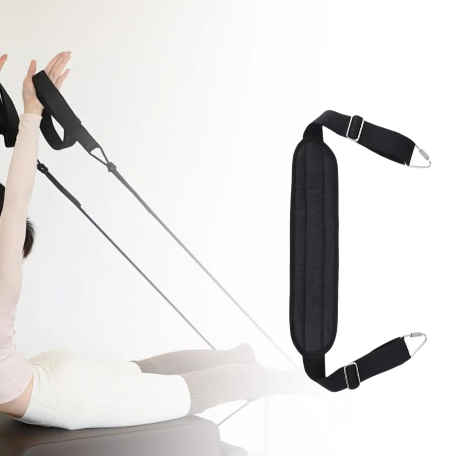 

Pilates Foot Strap Adjustable Accessories Adults Portable Enhance Flexibility Yoga Strap for Home Exercise Training Gym Fitness