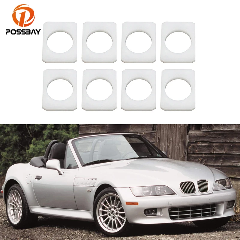 8Pcs Car White Seat Rail Bushing for BMW Z3 E36 E37 E38 1994-1998 1999 2000 2001 2002 Z3M M Roadster M Coupe Auto Accessories