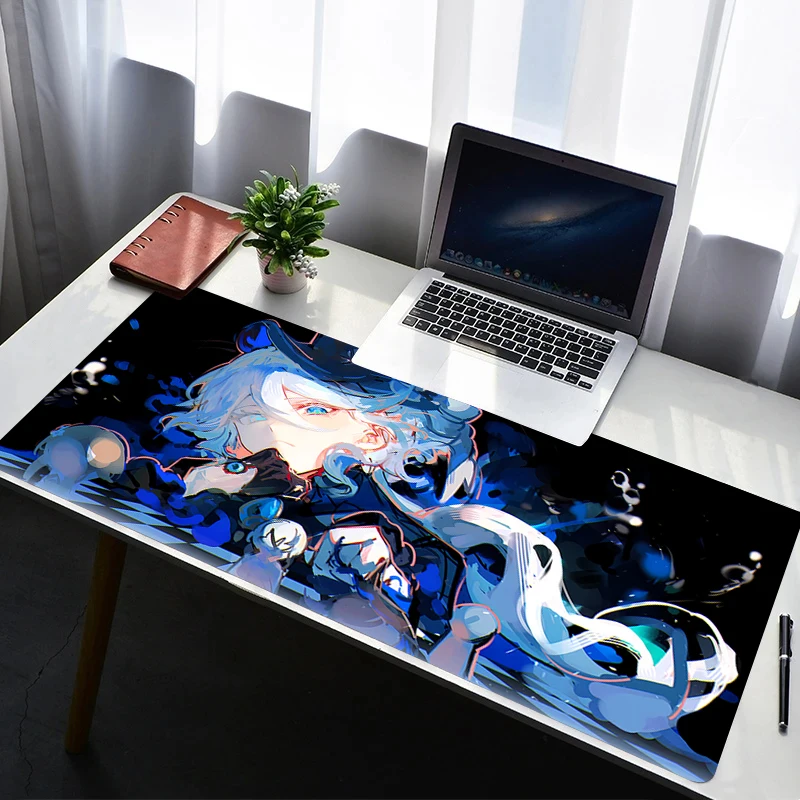 

Mouse Pad PC Non Slip Mousepad Laptop Gamer Cabinet Rubber Keyboard Pad Office Computer Gaming Desk G-genshin Impact Mouse Mat