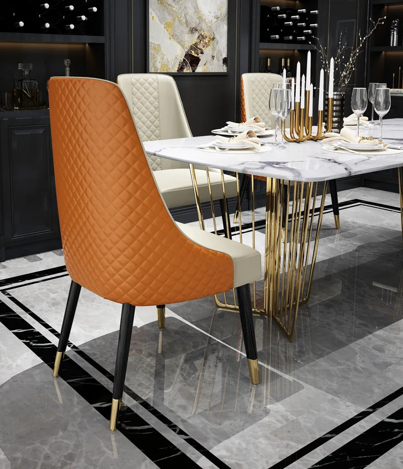 

Wholesale Home Dining Chair Leather Dining Room Chairs Wood Chair